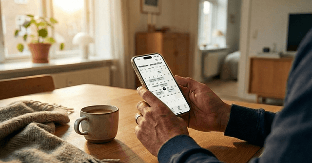 Simpel Booking booking-side på mobil